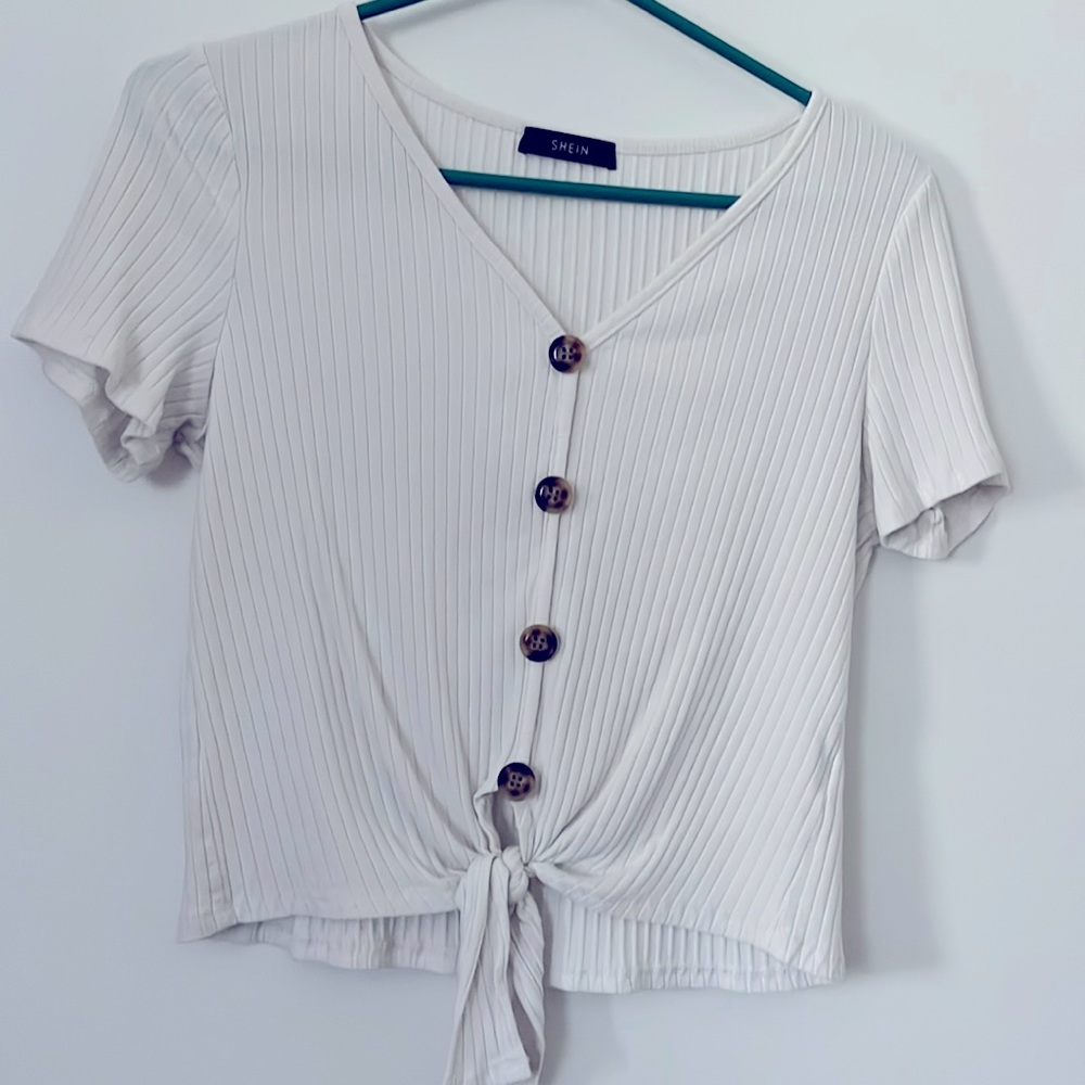 White Sheba button up top